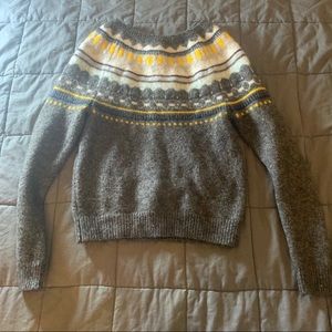 S GAP WIDE NECK WOOLEN SWEATER